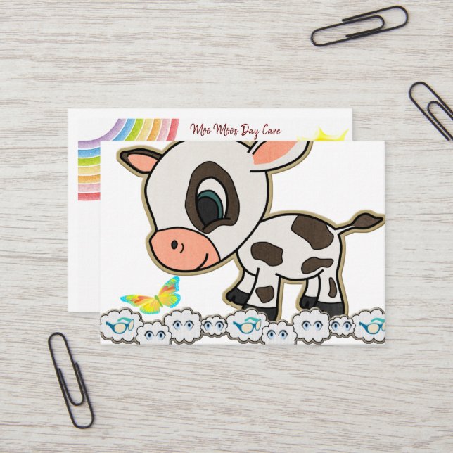 Cartões de visitas, Cartões de visitas de Vaca par (Frente/Verso In Situ)