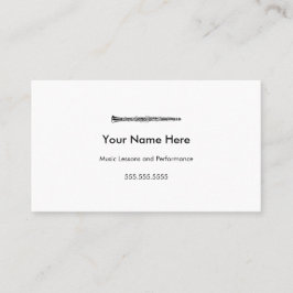 Cartões de visitas Clarinet