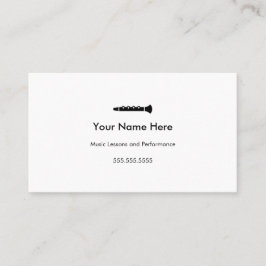 Cartões de visitas Clarinet nº 2