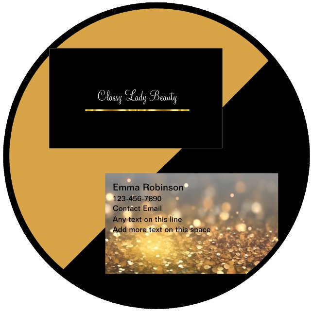 Cartões de visitas Clássicos de Bela Glitzy (Criador carregado)