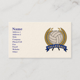 Cartões de visitas clássicos de Design de voleibol