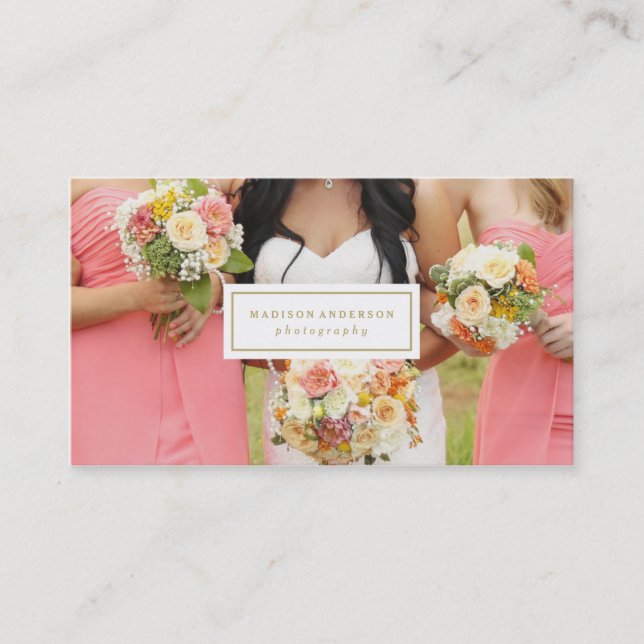 Cartões de visitas clássicos & limpos de | (Frente)