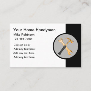 Cartões de visitas Classy Handyman Bold