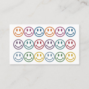 Cartões de visitas coloridos