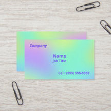 Cartões de visitas Coloridos de Gradiente Suave