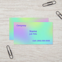 Cartões de visitas Coloridos de Gradiente Suave