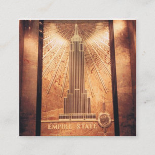 Cartões de visitas com o Empire State Design