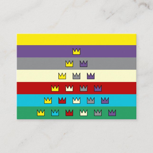 Cartões de visitas com vara de bandeira Patriarca  (Frente)