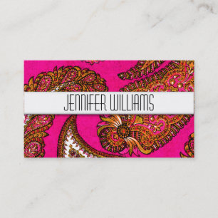 Cartões de visitas cor-de-rosa profissionais