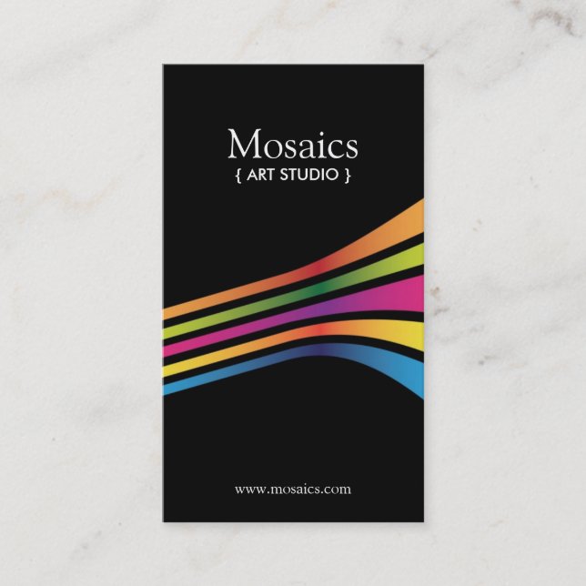 Cartões de visitas corajosos e modernos (Frente)