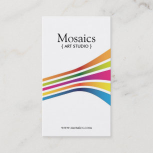 Cartões de visitas corajosos e modernos do artista