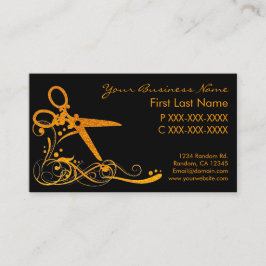 Cartões de visitas cortadas de cabelo ruivo, de co