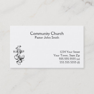 Cartões de visitas Cross da Igreja