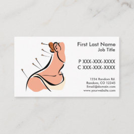 Cartões de visitas customizáveis da acupunctura