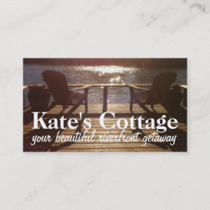 Cartões de visitas customizáveis da casa de camp