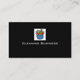 Cartões de visitas customizáveis da limpeza pret