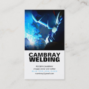 Cartões de visitas customizáveis da soldadura