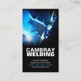 Cartões de visitas customizáveis da soldadura