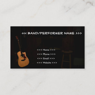 Cartões de visitas customizáveis do músico!