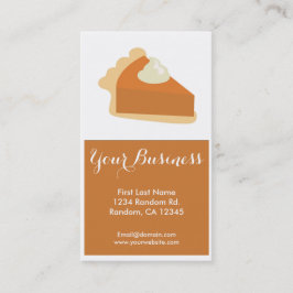 Cartões de visitas customizáveis do tarte de