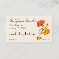 Cartões de visitas customizáveis dos rosas do