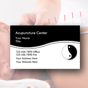 Cartões de visitas da acupunctura