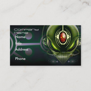 Cartões de visitas da alienígena do Cyborg