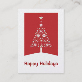 Cartões de visitas da Árvore de Natal