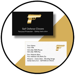 Cartões de visitas da autodefesa