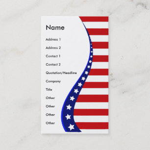 CARTÕES DE VISITAS DA BANDEIRA DE OS ESTADOS