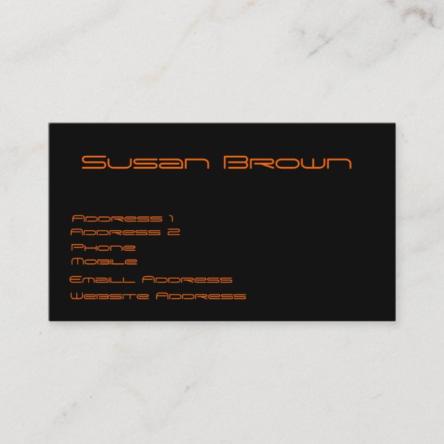 Cartões de visitas da cara do porco (Frente)