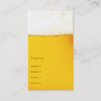 Cartões de visitas da cerveja