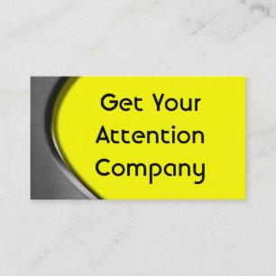 Cartões de visitas da curva do metal