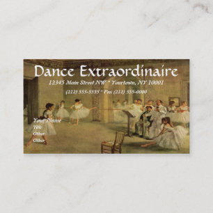 Cartões de visitas da DANÇA ou do BALÉ