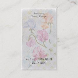 CARTÕES DE VISITAS DA FLOR DA AGUARELA DAS