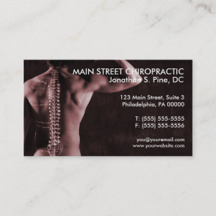 Cartões de visitas da foto do Chiropractor
