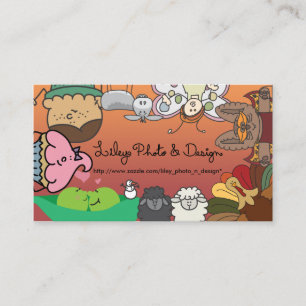 Cartões de visitas da foto & do design de Liley