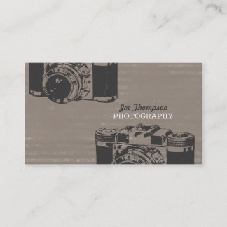 Cartões de visitas da fotografia da câmera do