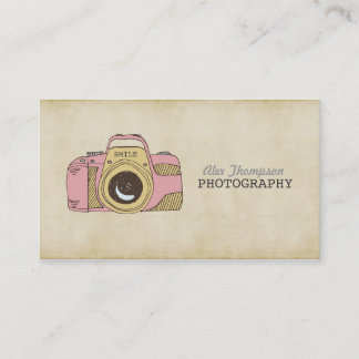 Cartões de visitas da fotografia da câmera dos