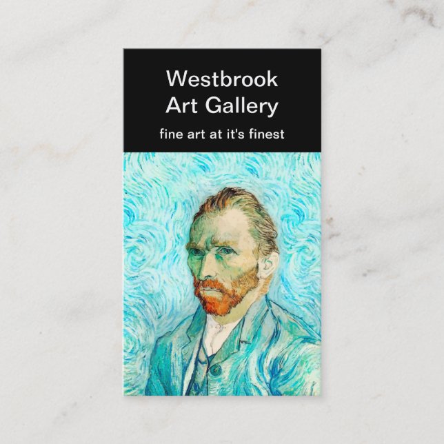 Cartões de visitas da Galeria de Artes Vintage (Frente)