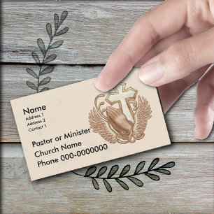 Cartões de visitas da Igreja Cristã