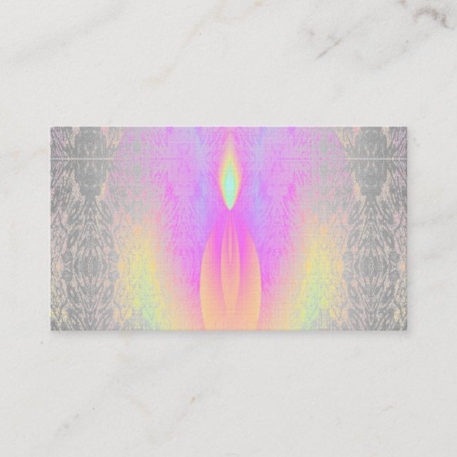 Cartões de visitas da ioga da classe do arco-íris (Frente)