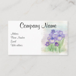 Cartões de visitas da íris