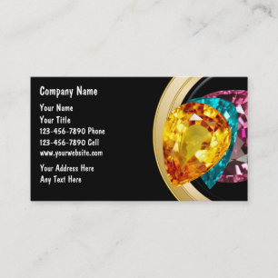 Cartões de visitas da jóia