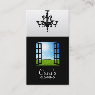 Cartões de visitas da limpeza