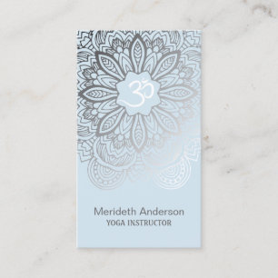 Cartões de visitas da mandala do instrutor da iog