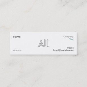 Cartões de visitas da marca do estilo de AllStruc