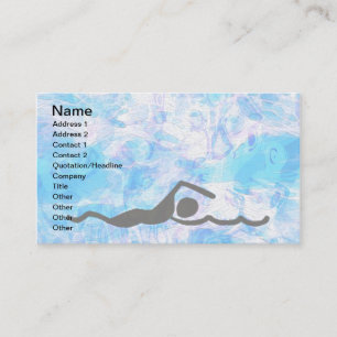 Cartões de visitas da NATAÇÃO