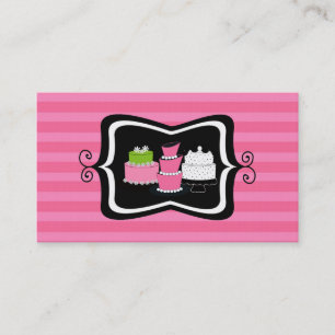 Cartões de visitas da padaria ou da loja do bolo