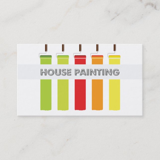 Cartões de visitas da pintura de casa (Frente)